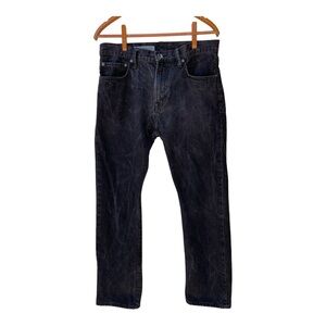 GAP 1969 Jeans Men's 32x30 Black Dark Wash Straight Leg Jeans